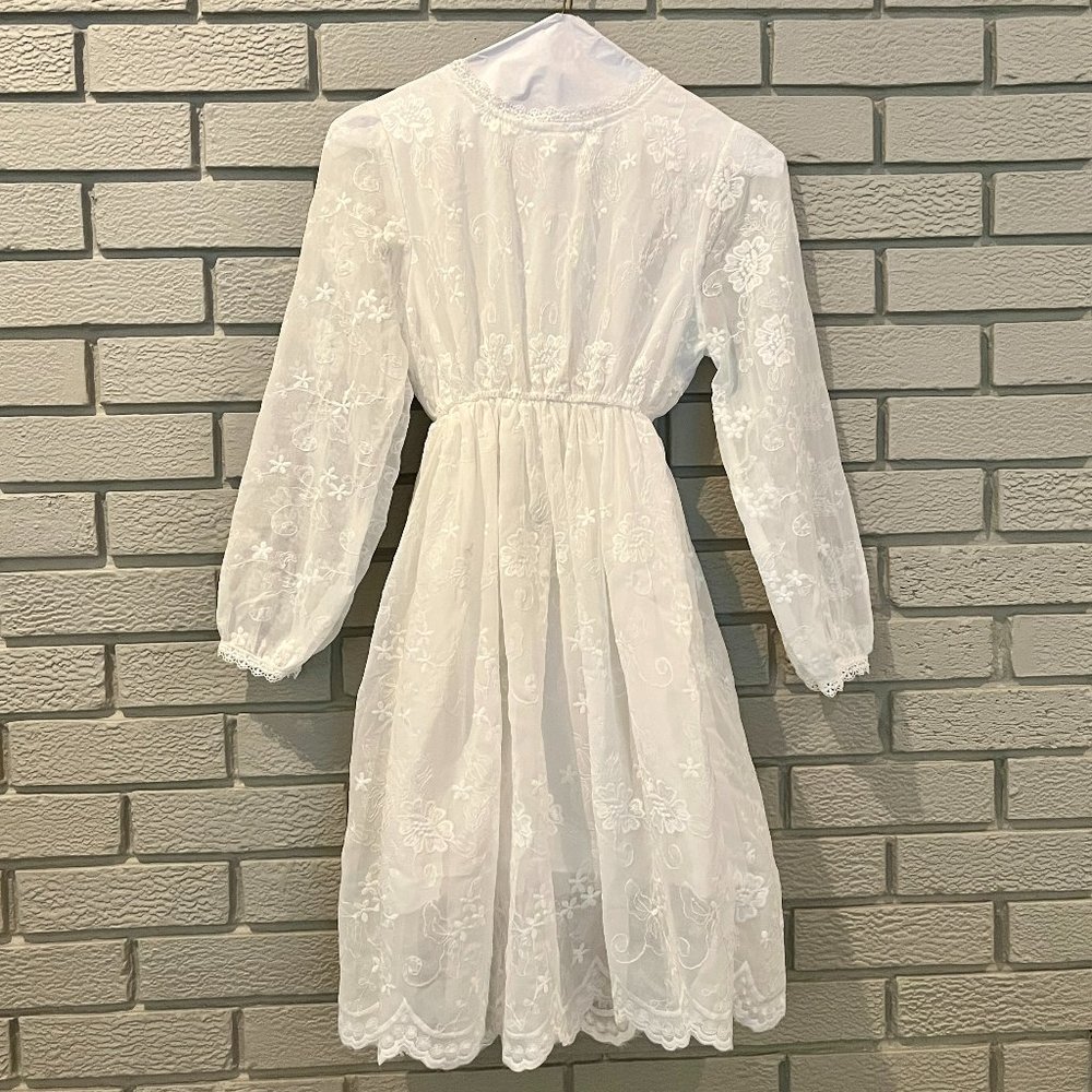 Shein Girls dress, size UK 150/ US 12, white